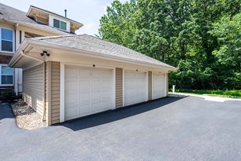 A two-car garage